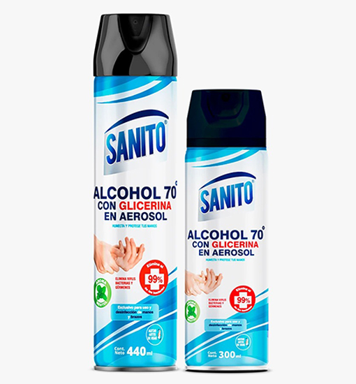 Sanito Alcohol con Glicerina 440 ML  250 ML	  